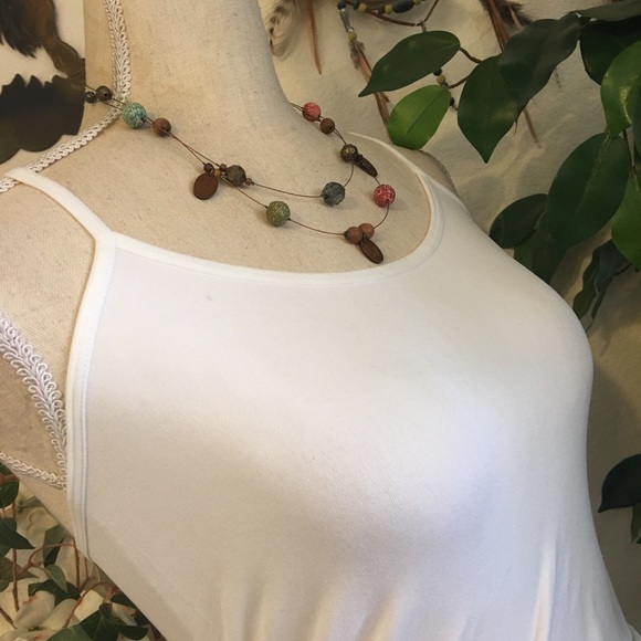 Colorful beaded fish line necklace and earring set - Picture 3 of 10